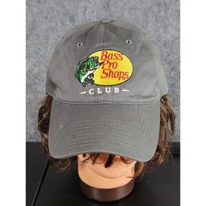 Bass Pro Shop Club Strapback Adjustable Cap; Dad Hat, Baseball Fishing, One Size